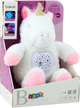 Projektor-zabawka pluszowa LEAN Toys Jednorożec usypiający z dźwiękami Biały 22805 (5905991051541) - obraz 1