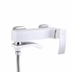 Змішувач для ванни Qtap Swan Cascada з душовим гарнітуром QTSWA260CRW45569 білий/хром - зображення 3
