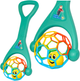 Толкач LEAN Toys з гнучким гримучим м'ячиком Бірюзовий 22839 (5905991051886) - зображення 2