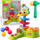 Tor dla kulek interaktywny LEAN Toys z katapultą i młotkiem 22855 (5905991052043) - obraz 2