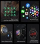 Смарт годинник Smart Watch (Bluetooth Дзвінки, GPS, NFC, Фітнес-трекер, Моніторинг сну, Пульсометр, Крокомір, Тонометр) чорний - зображення 3