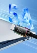 Кабель зарядки Type C - Type C для быстрой зарядки Rocoren 240W 5A PD 3.1 длина 2м семь цветов подсветки - изображение 8