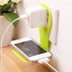 Держатель-подставка для зарядки телефона на розетку Charger Holder (WW01063) Салатовый - изображение 2