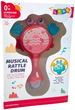 Grzechotka-bębenek LEAN Toys Krab ze światełkami i melodią Czerwony 12072 (5904665997789) - obraz 1