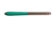 Ручка кулькова Milan Stylus Copper 1мм поворотна зі стілусом Зелений корпус (176593924) - изображение 1