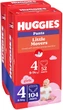 Упаковка подгузников-трусиков Huggies Little Movers/Pants 4 M-Pack 9-14 кг для девочек 104 шт + 104 шт (5029054568095_1) - изображение 3