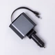 Многофункциональное автомобильное зарядное устройство 4 порта USB с выдвижными кабелями черное - изображение 5