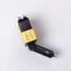 Універсальний автомобільний зарядний пристрій з висувними кабелями та 4 USB портами жовтий - зображення 5