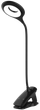 Lampa biurkowa Hurtel LED z klipsem Czarna (9145576237588) - obraz 1