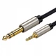 Кабель аудіо6.35мм-3.5мм TRS UGREEN AV127 Stereo Audio Cable (2m). Gray - зображення 2