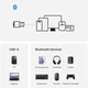 USB Bluetooth-адаптер UGREEN CM748 для комп’ютера, ноутбука (20м, Bluetooth 5.4). Black - зображення 4