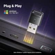 USB Bluetooth-адаптер UGREEN CM748 для комп’ютера, ноутбука (20м, Bluetooth 5.4). Black - зображення 6