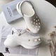Жіночі крокси Crocs Classic Bae Clog White (34/35, білий) - зображення 7