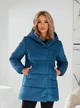Женская зимняя куртка с капюшоном KHAN 01005 46 Аквамариновый ( KH - 01005/3 C ) - изображение 1