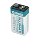 Акумулятор Pujimax Крона 6F22 9V з зарядкою через USB Type-C White/Blue, 1200mAh (16228) - зображення 1