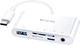 USB-хаб Bavin OTG-32 5 портів USB 3.0/TF/SD/Type-C/AUX 3.5 White - зображення 1