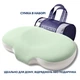 Подушка ортопедическая CloudTherapy 65х40х10 см IDEIA анатомическая с эффектом памяти для сна на боку, спине и животе, с наволочкой на молнии м’ята - изображение 8