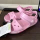 Дитячі сандалії для дівчинки Crocs Bayaband Sandal Ballerina Pink/Candy Pink (33/34, рожевий) - зображення 2