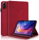 Чехол Wood Book на Xiaomi Pad Mini (8.8") / чехол для планшета с функций подставки и отделением для кредитных карт / красный - изображение 1