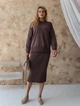 Джемпер женский ARTKNIT Katrin 2XL Шоколад (4823093455276) - изображение 5