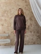 Брюки женские ARTKNIT Katrin L-XL Шоколад (2251734407018) - изображение 4