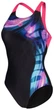 Купальник жіночий суцільний Arena Dreamhline Swimsuit V Back (UV 50+) 38 Чорно-рожевий (008328-500-38) - зображення 2