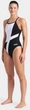 Купальник закритий для жінок Arena Diamond Swimsuit Lightdrop Bac (UPF 50+) Чорно-білий 38 (007757-510-38) - зображення 4