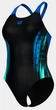 Купальник закрытый Arena BREATH SWIMSUIT V BACK LB синий, черный, бирюзовый Женщины 44 008330-580 - изображение 2