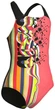 Купальник для девочек Arena Palette Swimsuit Swim Pro Back 164 см Коралловый, черный (007918-350-164) - изображение 3
