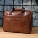 Сумка портфель мужская из натуральной кожи Vintage leather-23038 Коричневая - изображение 9