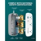 Подовжувач мережний Ldnio SC3416 | 2USB/2Type-C, 3Sockets. QC/PD, 65W/5A, 2м EU Plug| 4758452 - зображення 4