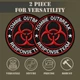 Набір шевронів 2шт Zombie Outbreak Response Team 8 см, вишитий патч нашивка шеврон 5125491 - зображення 4