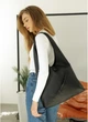 Жіноча сумка Хобо зі знімним гаманцем SAMBAG Чорна (750040835) - изображение 2
