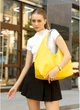 Женская сумка Хобо со съемным кошельком SAMBAG Желто-голубая (7610371634) - изображение 5