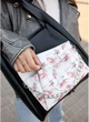 Женская сумка Хобо SAMBAG Черная с принтом Flowers (7660341231) - изображение 6