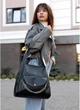 Женская сумка Хобо SAMBAG Черная (7640341231) - изображение 4