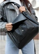Женская сумка Хобо SAMBAG Черная с принтом крокодил (7650341231) - изображение 4