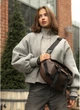 Велика жіноча поясна сумка бананка з екошкіри SAMBAG Коричнева (868038721) - зображення 10