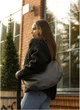 Жіноча сумка Хобо SAMBAG Графіт (726058428) - зображення 5