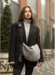 Женская меховая сумка Хобо SAMBAG Графит (729058428) - изображение 6