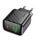 Адаптер сетевой HOCO Rico charger CS25A |1USB/1Type-C, 20W/3A, PD/QC| 4997229 - зображення 6