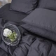 Комплект постельного белья MirSon Satin Premium 0240 Iron grey 2 x 160 x 220 см (2200001717909) - изображение 2