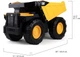 Іграшкова машинка Самоскид CAT Construction Toys Mighty Dump Truck 20 Real Steel Body - зображення 2