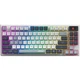 Клавіатура механічна MSI FORGE GK600 TKL W SKY UA 104key, mechanical Linear, USB-A, Wireless, Bluetooth, EN/UKR/RU, RGB, білий - зображення 1