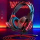 Ігрові дротові навушники HOCO W102 Gaming Cool Tour headphones |геймерська гарнітура, кабель 2 м, провідні, 40-мм динаміки, AUX 3,5mm + USB 2.0, підсвічування, мікрофон з шумозаглушенням| Чорно-червоний - зображення 6