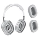 Бездротові Bluetooth навушники з вбудованим мікрофоном Borofone BO35 Plus Adorable ANC BT headphones |портативна стерео гарнітура, Bluetooth 5.4, AUX, Type-C, до 45 годин відтворення, 400 мАг, активне шумозаглушення| Срібний - зображення 4