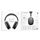 Бездротові Bluetooth навушники з вбудованим мікрофоном Borofone BO35 Plus Adorable ANC BT headphones |портативна стерео гарнітура, Bluetooth 5.4, AUX, Type-C, до 45 годин відтворення, 400 мАг, активне шумозаглушення| Темно-сірий - зображення 7