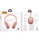 Беспроводные Bluetooth наушники Hoco W65 Happy BT headphones |портативная стерео гарнитура, Bluetooth 5.4, AUX/TF, USB Type-C, до 45 часов воспроизведения, 400 мАч, встроенный микрофон| Оранжевый - изображение 3