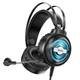 Ігрові дротові навушники HOCO W101 Streamer gaming headphones LED |геймерська гарнітура, кабель 2,4 м, провідні, 50-мм динаміки, AUX 3,5mm + USB, підсвічування, мікрофон з шумозаглушенням| Чорний - зображення 6
