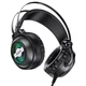 Ігрові дротові навушники HOCO W101 Streamer gaming headphones LED |геймерська гарнітура, кабель 2,4 м, провідні, 50-мм динаміки, AUX 3,5mm + USB, підсвічування, мікрофон з шумозаглушенням| Чорний - зображення 7